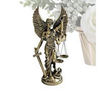 Statue De La Déesse De La Justice Figurine En Résine Effet Bronze De Déesse