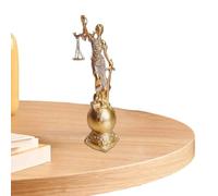 Statue de la déesse 'équité de la Justice - Résine Bredesfato Lady Law Sculpture | Figurine de Style Romain Ange de Justice pour Salon, Chambre, Hall d'entrée, Officiel, CAF
