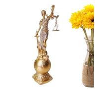 Statue de la Déesse Équité de la Justice - Statue de la Justice en résine, Sculpture de la Loi aveugle en résine | Déesse gréco-romaine 'équité tenant la balance d