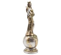 Statue de la déesse Fortuna de la bonne fortune - Décor inspiré de la mythologie grecque | Figurine de collection en résine pour la prospérité et l'élégance, idéale pour la décoration et les bénédicti