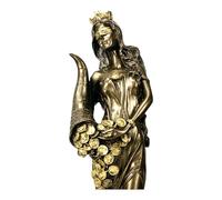 Statue de la déesse Fortune Tyche Luck Fortuna Effet bronze 29,2 cm
