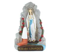 Statue de la Grotte de Lourdes décorée en résine 50 cm