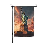 Statue de la Liberté à New York, drapeau de jardin polyvalent et élégant pour toutes les saisons, décoration extérieure, porches, jardins