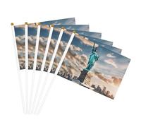 Statue de la Liberté à New York - Drapeau léger - Pour fêtes, événements, défilés, activités sportives - Assemblage facile