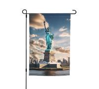 Statue de la Liberté à New York, petits drapeaux pour cour, jardin, drapeau épais pour porches, pelouses, résistant à la décoloration