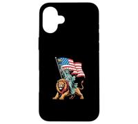 Statue de la Liberté Lion Coque pour iPhone 16 Plus