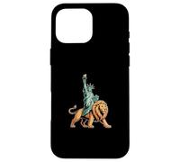 Statue de la Liberté Lion Coque pour iPhone 16 Pro Max