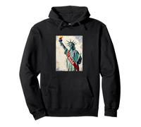 Statue de la Liberté MAGA People Américain Changement positif Sweat à Capuche