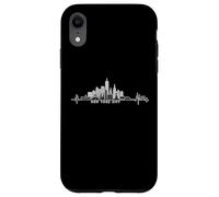 Statue de la Liberté New York City Skyline Heartbeat Lover Coque pour iPhone XR