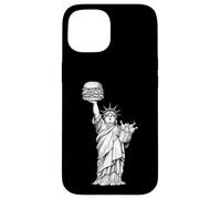 Statue de la liberté, Poulet, Burger, USA, Icône, Nuggets Coque pour iPhone 15