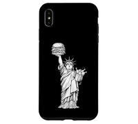 Statue de la liberté, Poulet, Burger, USA, Icône, Nuggets Coque pour iPhone XS Max