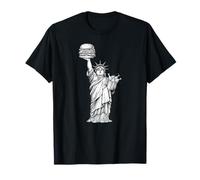 Statue de la liberté, Poulet, Burger, USA, Icône, Nuggets T-Shirt