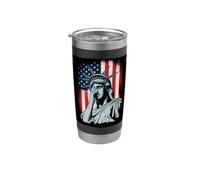 Statue De La Liberté Qui Pleure Égalité Protestation Gobelet isotherme en acier inoxydable double paroi