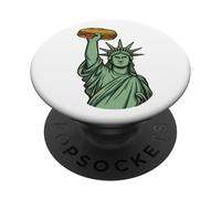 Statue de la Liberté Salami Sandwich Guy Stand for Freedom PopSockets PopGrip Adhésif