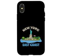 Statue de la Liberté Souvenir East Coast New York Coque pour iPhone X/XS