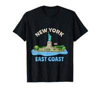 Statue de la Liberté Souvenir East Coast New York T-Shirt