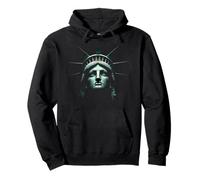 Statue de la Liberté Visage New York Symbole Américain Art Sweat à Capuche