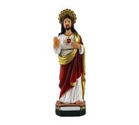 Statue De La Mère Sacrée avec Enfant en Résine Figurine Catholique Design Léger pour Les Collectionneurs Fidèles Chrétiens Décoration Religieuse Familiale pour La Maison