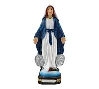 Statue De La Mère Sacrée avec Enfant en Résine Figurine Catholique Design Léger pour Les Collectionneurs Fidèles Chrétiens Décoration Religieuse Familiale pour La Maison
