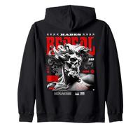 Statue de la mythologie grecque Hadès Roi de la mort Streetwear Sweat à Capuche