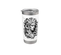 Statue de la Reine des Serpents de Méduse Gobelet isotherme en acier inoxydable double paroi