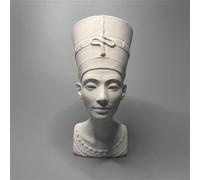 Statue de la reine Nefertiti Buste Nefertiti Tête Collection Figurine en gypse Figurine mythologique Sculpture pour salon, décoration d'étagère, décoration d'intérieur moderne, esquisse, pratique,
