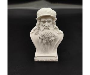Statue de la Renaissance décorative Léonard de Vinci - Impression 3D - Figurine Michel-Ange pour décoration de salon, maison, bureau, collection Raffaello Santi (Leonardo Da Vinci)