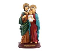 Statue de la Sainte Famille - Figurine vintage en résine - Élégante décoration religieuse pour les chrétiens et les amateurs d'art - Design unique - Statue de Sainte Famille