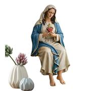 Statue De La Sainte Mère Marie, Statue De La Vierge Marie Peinte À La Main, Figure De La Sainte Mère Bénie, Décoration D'intérieur Élégante, Sculpture Renaissance Peinte, Cadeau Religieux Pour Maman