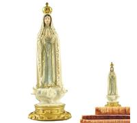 Statue De La Sainte Vierge Marie, Statue De Notre-Dame De Fatima - Figurine Religieuse Catholique en Résine, Cadeau De Collection | Décoration D'intérieur, De Chapelle, Décoration De Prière, Fig
