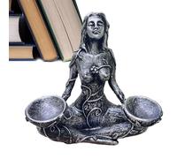 Statue de la Terre Mère - Sculpture en résine de déesse sculptée à la main - Décoration d'intérieur décorative avec détails artistiques - Pièce maîtresse élégante qui apporte l'atmosphère spirituelle