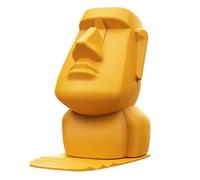 Statue de la tête de l'île de Pâques | Support de lunettes de statue de tête | Décor en pierre de supports pour cadeau d'ornement de bureau à domicile et utilisation de support de lunettes fonctionnel