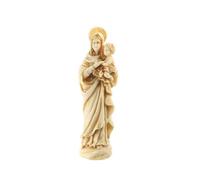 Statue de la Vierge à l'enfant en pierre et résine 15cm - Palais du Rosaire - Classique - Intemporel - Beige