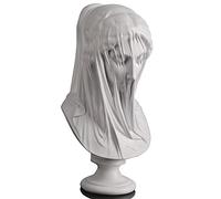 Statue de la Vierge en Voile de 33 cm,Grand Buste Romain Classique,Cadeau de décoration de la mythologie Grecque, la Pratique de l'esthétique, la Sculpture et la Sculpture