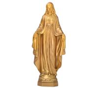 Statue de la Vierge Marie, 27 cm Notre Dame de Grâce en Bronze Figurine, Sculpture de la Sainte Vierge Marie en Prière, Décoration Religieuse pour la Maison, Cadeau Religieux Catholique pour l'Autel