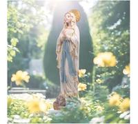 Statue de la Vierge Marie de 38,1 cm, figurine catholique de Lourdes, décoration de mère bénie