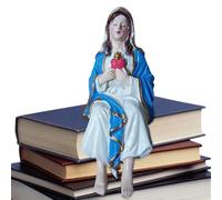 Statue de la Vierge Marie - Figure de la Mère ďe ļa Vierge Marie pour , décoration đe sculpture religieuse, sculpture d́e Notre-Dame V́irgin Ḿary peinte à ľa main, statue d̄e M̀ary catholique