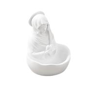 Statue de la Vierge Marie - Figurine commémorative de Mère Marie, Statue religieuse bénie | Porte-chapelet Notre-Dame de Grace pour Baptême Entrée Table à Manger Étagère de Noël