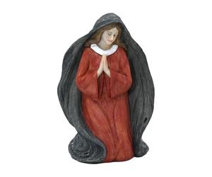 Statue De La Vierge Marie - Mini Figurine Religieuse | Sculpture De Décor De Bureau Chrétien | Ornement De Prière Catholique, pour Bibliothèque, Bibliothèque, Table De Nuit, Rebord De Fenêtre, Étude,