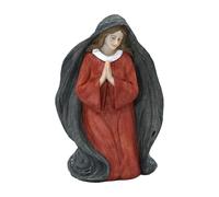 Statue de la Vierge Marie - Mini figurine religieuse | Sculpture de décoration de bureau chrétienne | Ornement de prière catholique pour bibliothèque, table de chevet, rebord de fenêtre, étude, salon