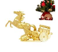 Statue de l'année du cheval - 2026 traditionnelle apporte de la richesse | Sculpture de l'année du cheval chinois en résine, pour bibliothèque, armoire, Table à manger, chambre à coucher, Table de che