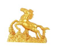 Statue de l'année du cheval - Figurine traditionnelle en résine | Décoration de table de l'année du cheval 2026, pour collectionner les amateurs de famille, amis, bibliothèque, table à manger, chambre