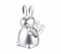 Statue de lapin animée à pile - coloris argent Infactory