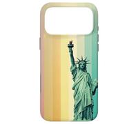 Statue de Liberty Rainbow Retro Vintage New York Art Coque pour iPhone 17 Pro Max