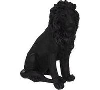 Statue de lion résine noire H52 Atmosphera - Noir Noir G
