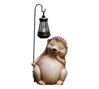 Statue de lumière solaire hérisson, statue de hérisson de jardin - Statue d'animal à lumière solaire | Lanterne hérisson amusante, sculpture d'animaux en résine, art de jardin, pour terrasse, cour int