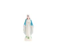 Statue De Madonna Peinte à La Main, Statue Catholique Marie En Plastique Ornement De Jardin Religieuse Foi Fidèle