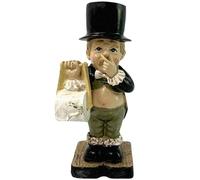 Statue de majordome des Toilettes, Amusante, Gentleman, Sculpture Support de Serviettes, Support de Papier Toilette, Ornements Homme pinçant Le Nez, décoration Maison