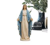 Statue de Marie catholique - Sculpture religieuse catholique | Figurine de mère bénie - pour église, cathédrale, sanctuaire, , salle de prière, étude, maison