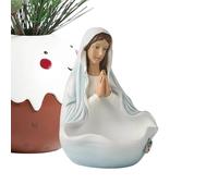 Statue de Marie - Statue de Marie | Sculpture religieuse support de figurine décorative pour femme, famille, église, intérieur, maison, jardin, cour